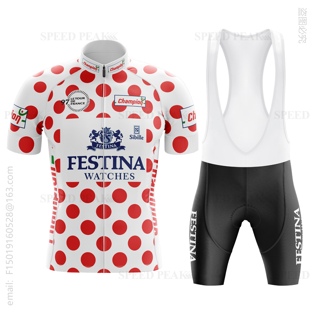 เสื้อปั่นจักรยานสไตล์เรโทร FES - Cycling Bib Shorts บทวิจารณ์และราคา